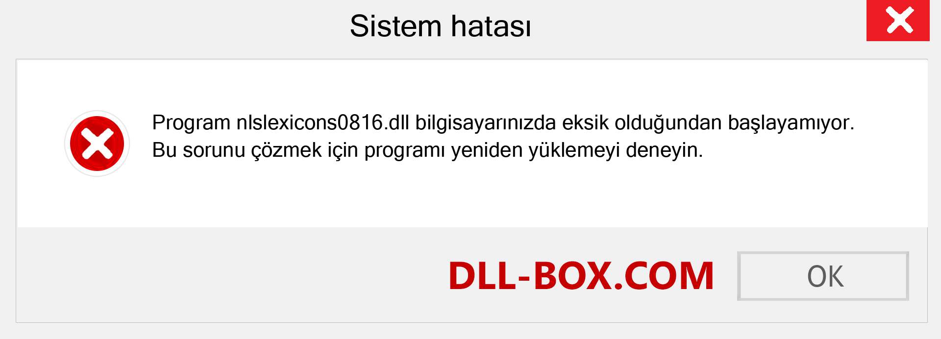 nlslexicons0816.dll dosyası eksik mi? Windows 7, 8, 10 için İndirin - Windows'ta nlslexicons0816 dll Eksik Hatasını Düzeltin, fotoğraflar, resimler